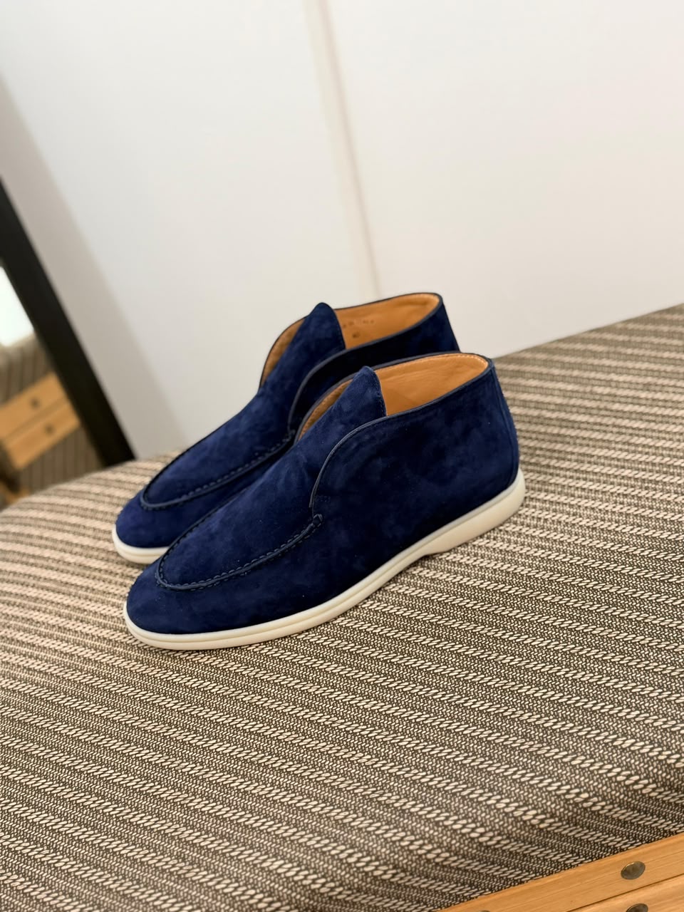 Loro Piana Slip-On Boots - Navy