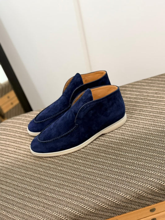 Loro Piana Slip-On Boots - Navy
