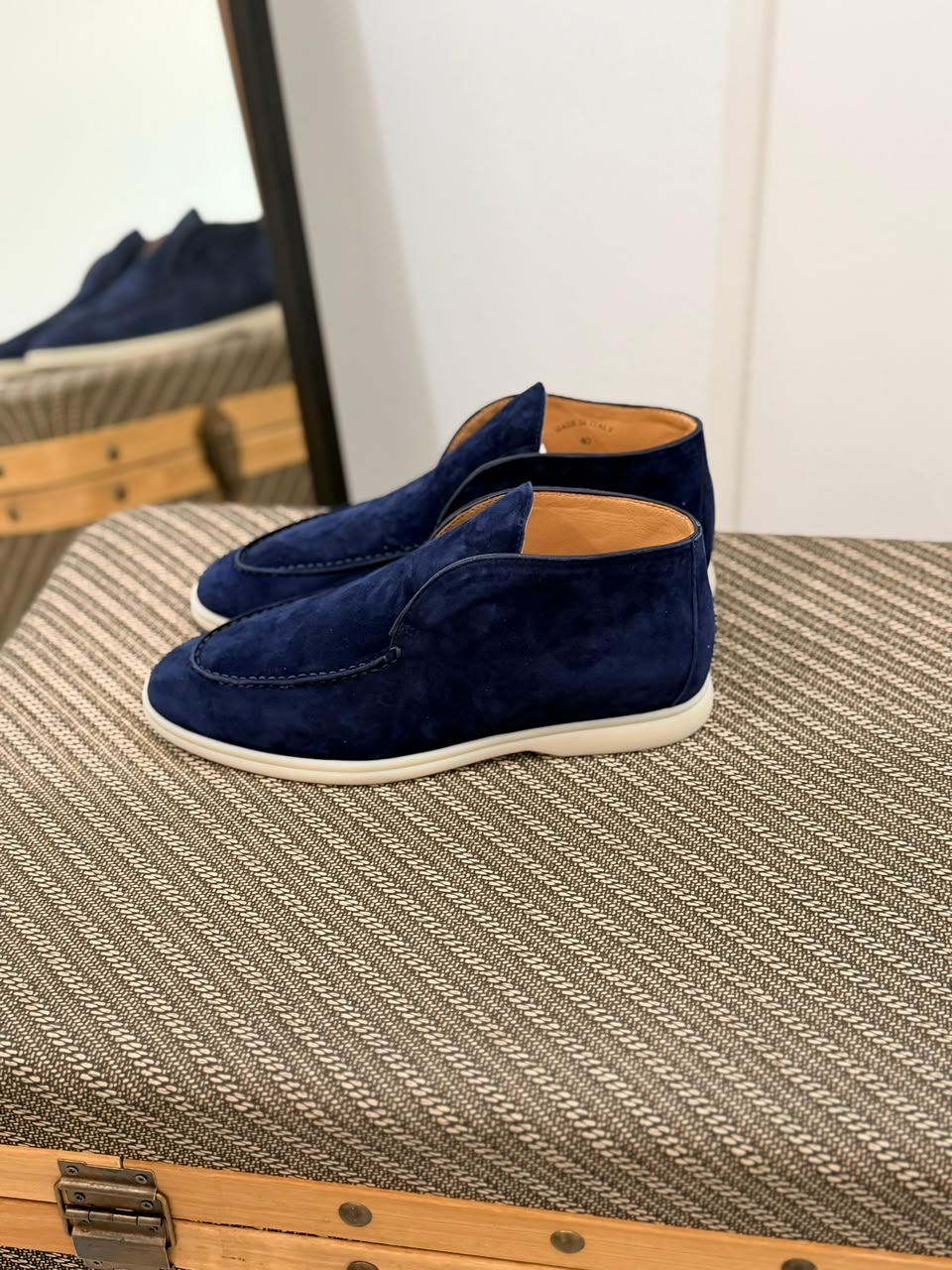 Loro Piana Slip-On Boots - Navy