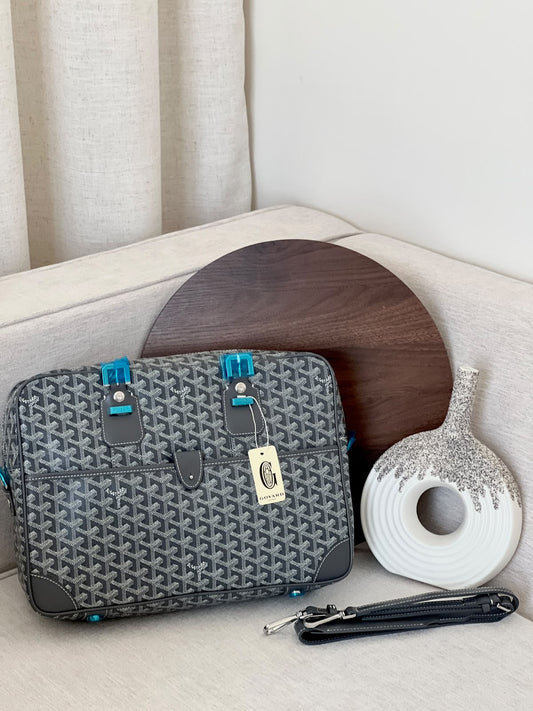 Goyard Laptop Bag - Grey