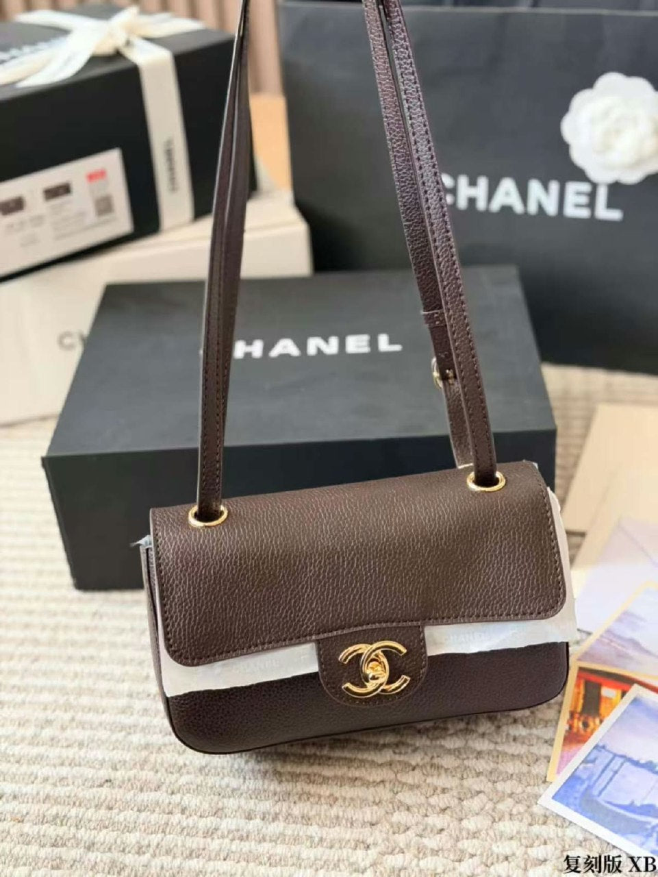 Chanel Shoulder Bag - Brown