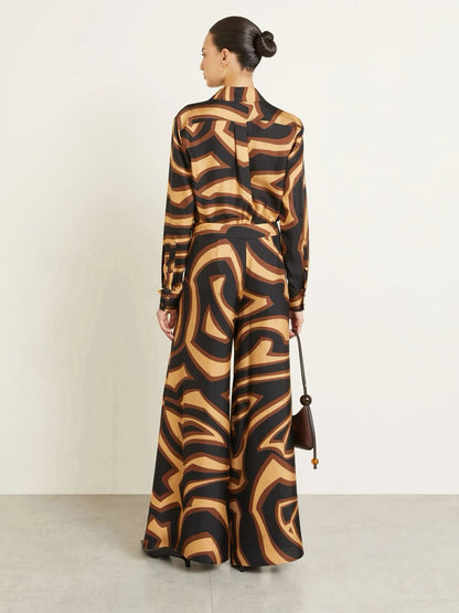 Emilio Pucci Geometric Set - Brown