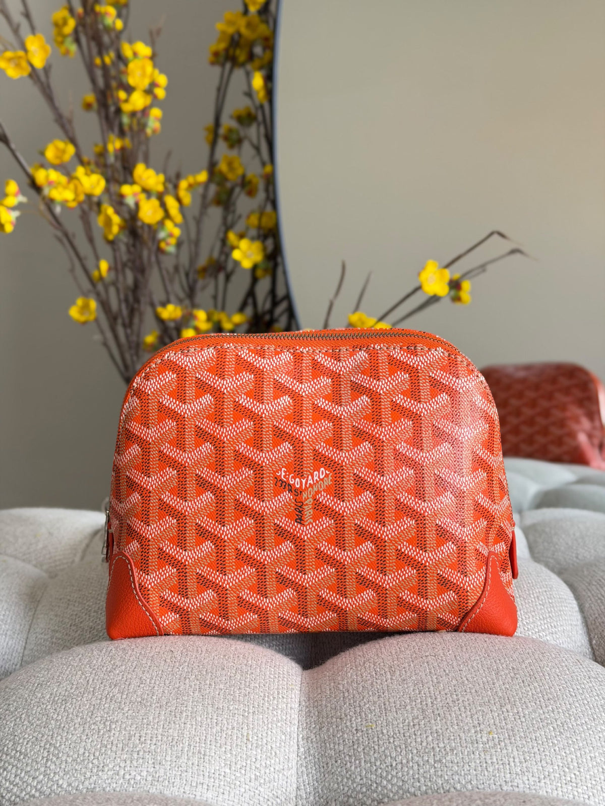 Goyard Makeup Bag - Green, Dark Grey, Blue, Orange, Burgundy, Navy