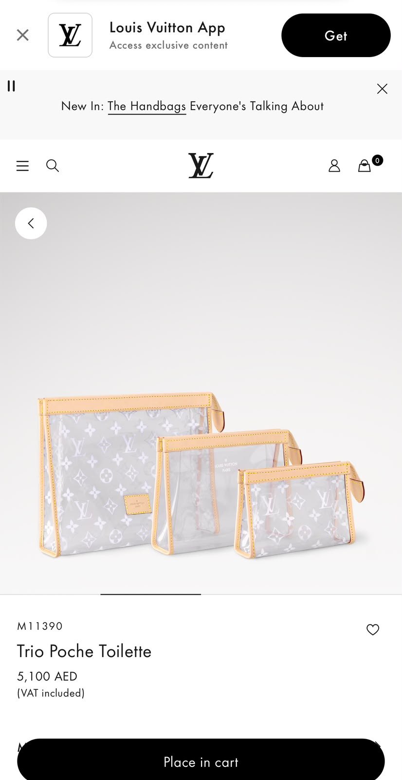 Louis Vuitton Makeup Bag - Beige Monogram