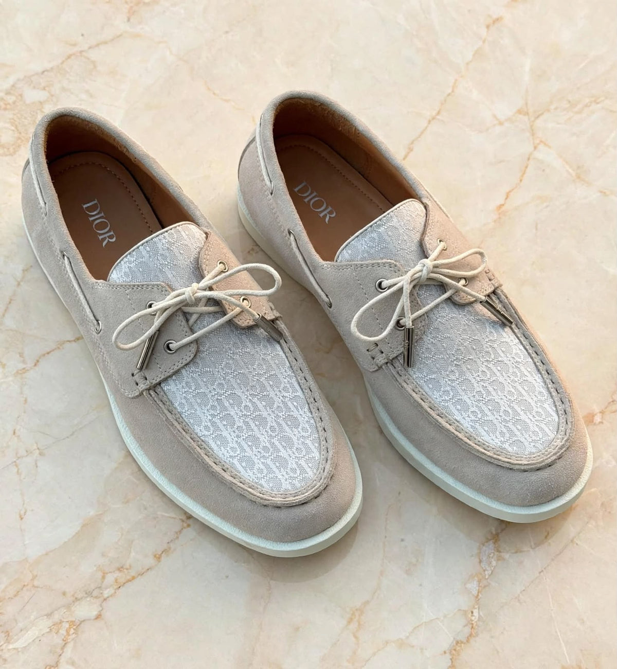 Dior Moc-Toe Sneakers - Beige