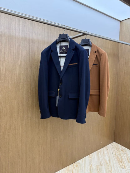 Loro Piana Blazer - Navy, Beige