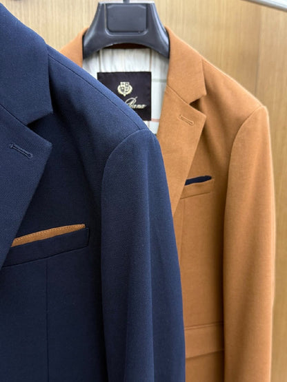 Loro Piana Blazer - Navy, Beige