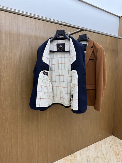 Loro Piana Blazer - Navy, Beige