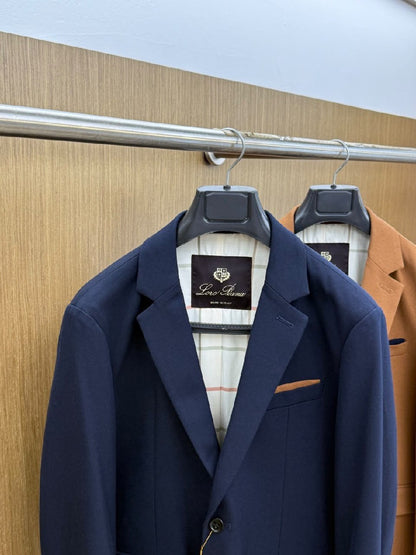 Loro Piana Blazer - Navy, Beige