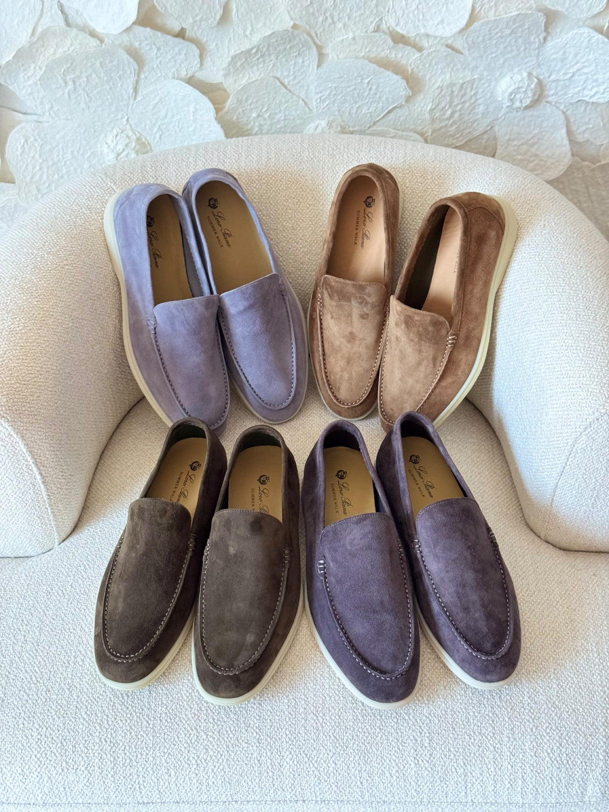 Loro Piana Loafers - Purple, Beige, Brown, Grey