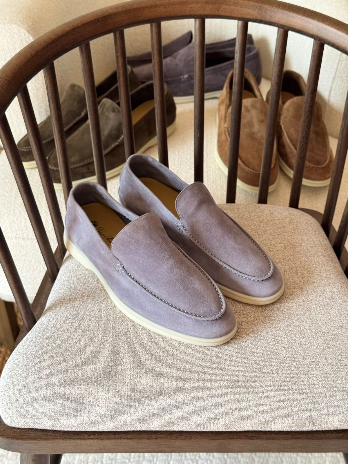 Loro Piana Loafers - Purple, Beige, Brown, Grey