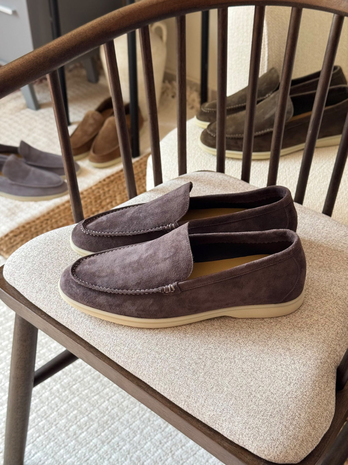Loro Piana Loafers - Purple, Beige, Brown, Grey
