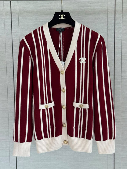 Chanel Cardigan - Burgundy