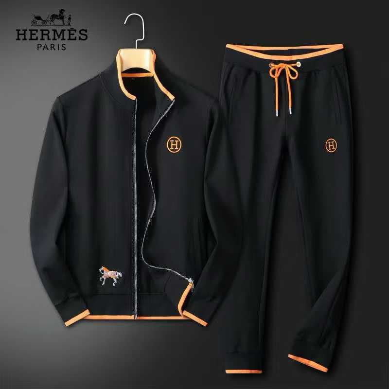 Hermes Tracksuit - Black & Orange