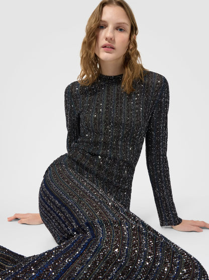 Missoni Sequin Column Dress - Black