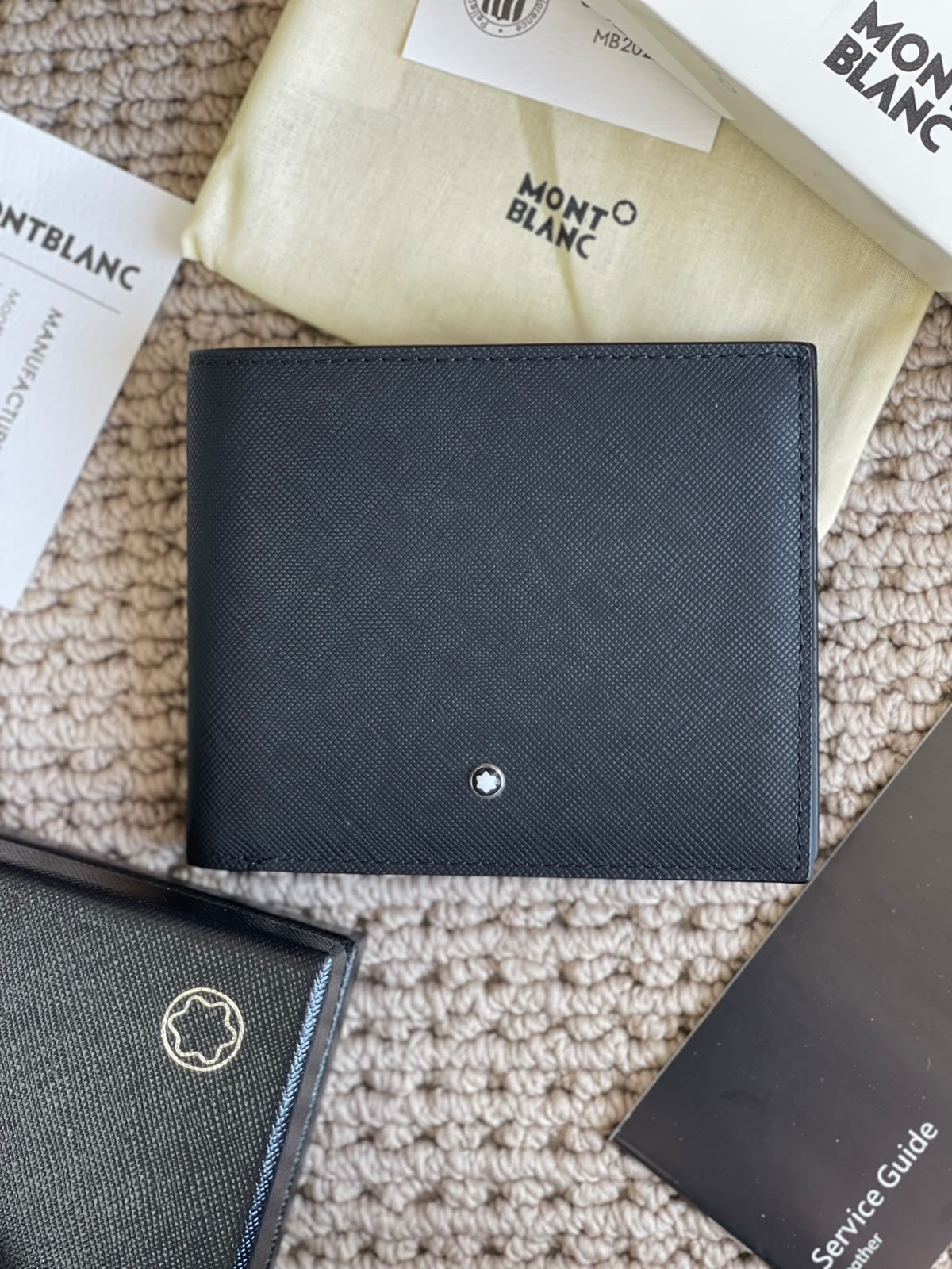 Montblanc Grid-Pattern Wallet - Black