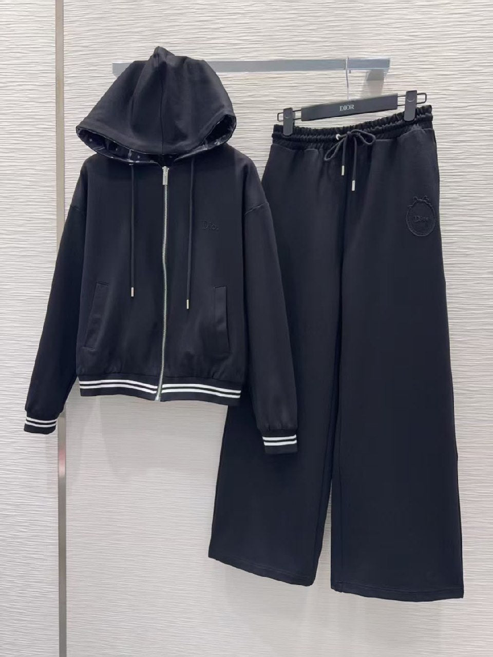 Dior Zip-Up Tracksuit - Black