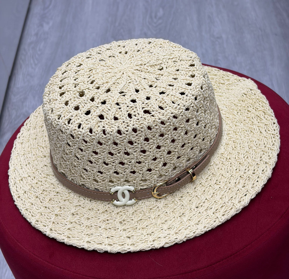Chanel Crochet Hat - White