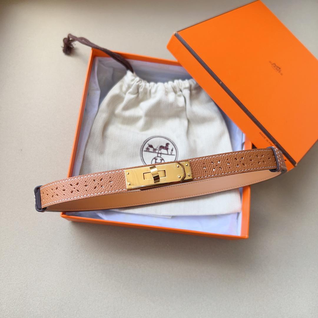 Hermes Cutout Belt - Beige
