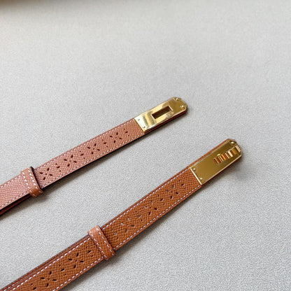 Hermes Cutout Belt - Beige