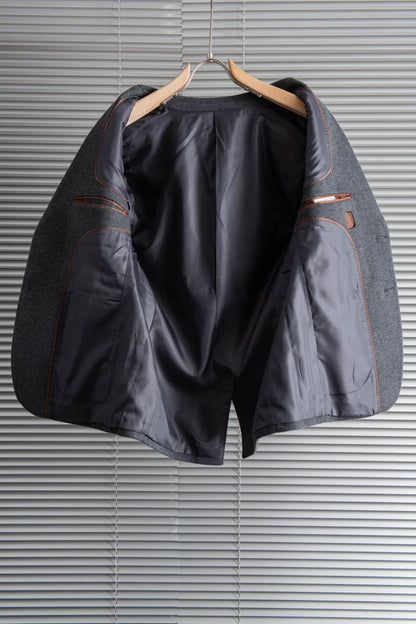 Zegna Jacket - Dark Grey Herringbone