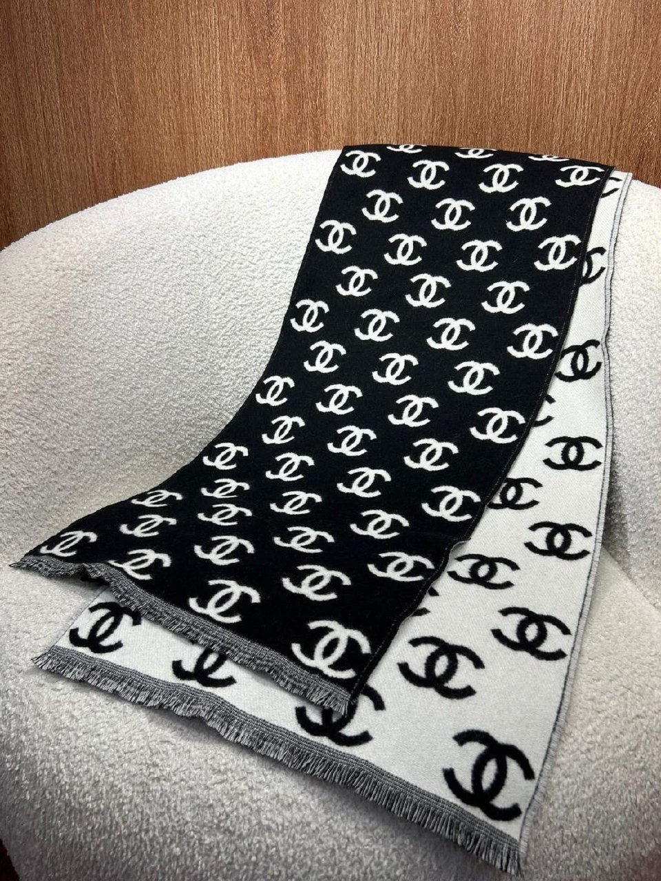 Chanel Scarf - Black
