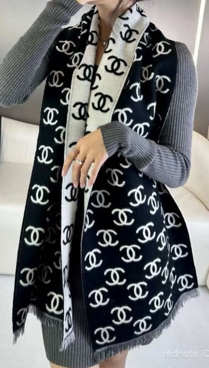 Chanel Scarf - Black