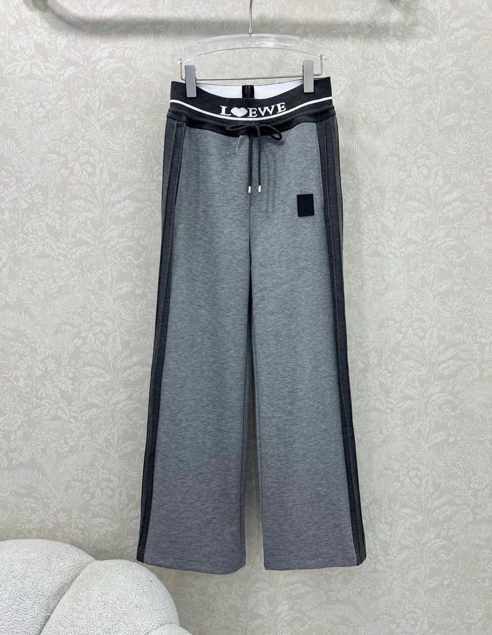Loewe Side-Stripe Sweatpants - Grey
