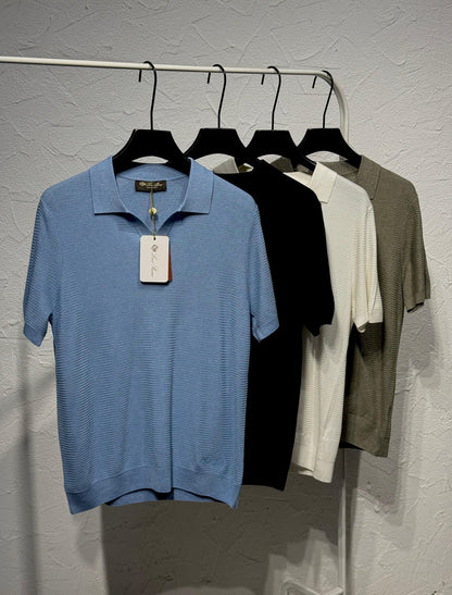 Loro Piana Polo Shirt - Green, Blue, White, Black