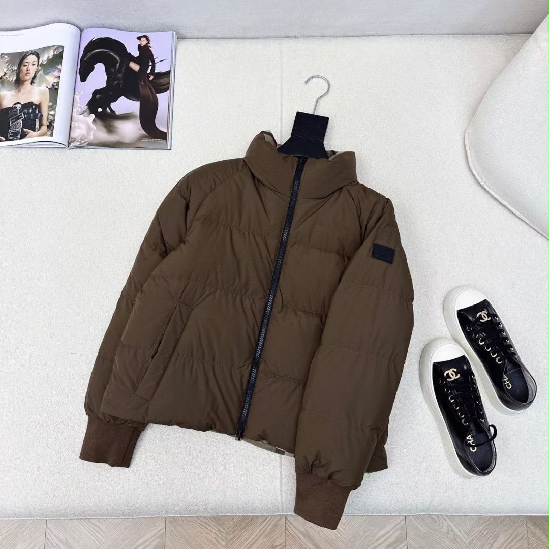 Burberry Puffer Jacket - Brown