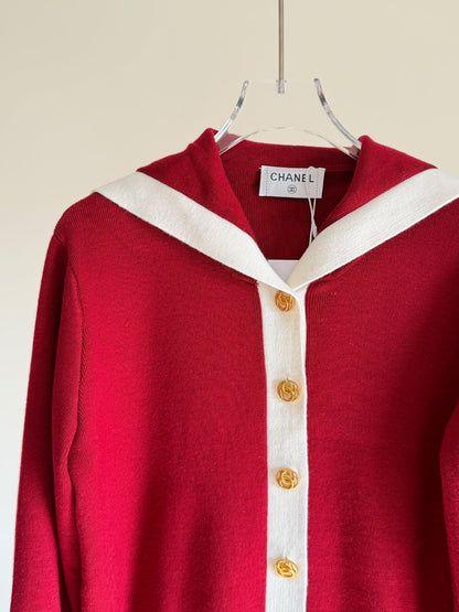 Chanel Cardigan - Red