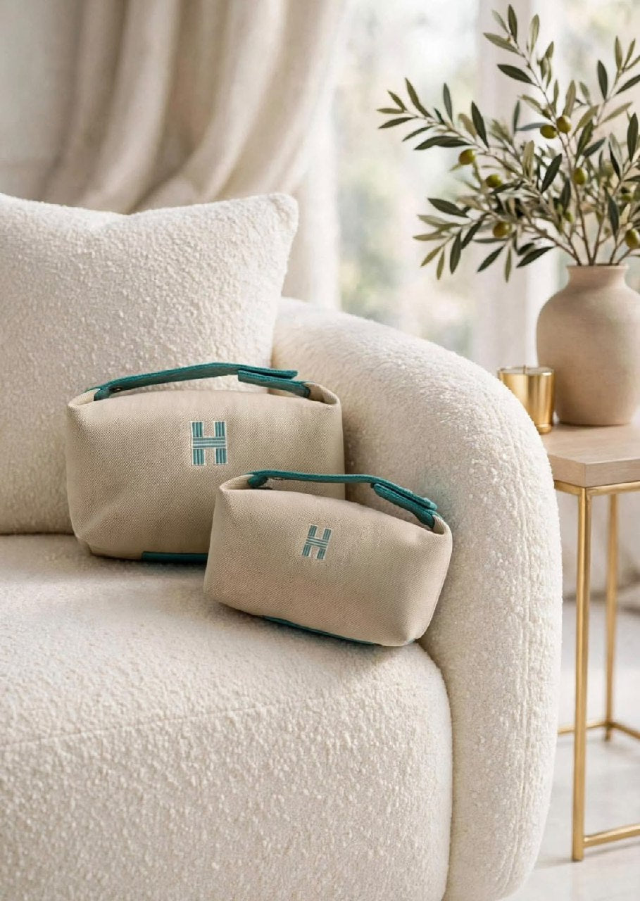 Hermès Makeup Bag - Beige
