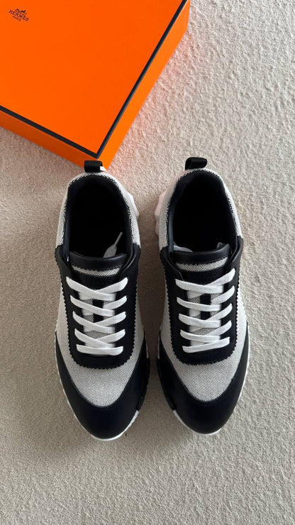 Hermes Bouncing Sneakers - Black & White
