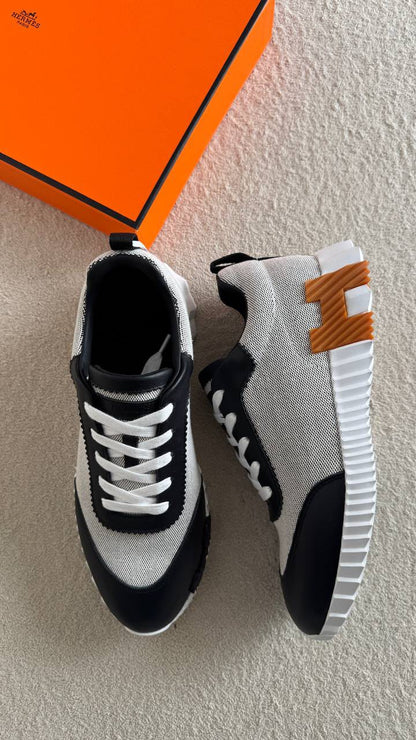 Hermes Bouncing Sneakers - Black & White