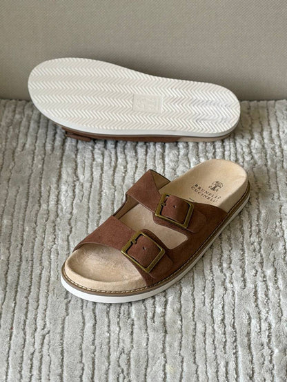 Brunello Cucinelli Slippers - Brown