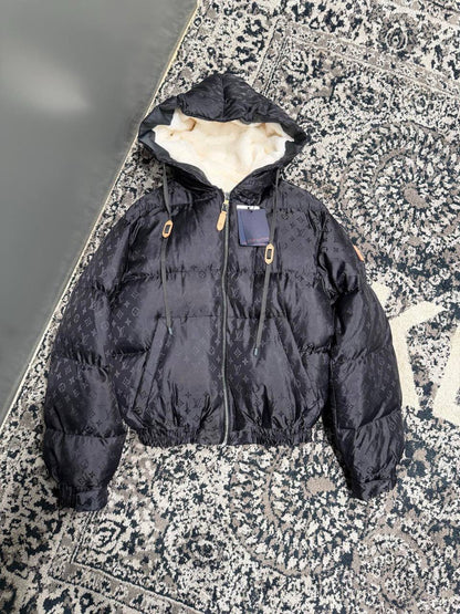 Louis Vuitton Hooded Jacket - Dark Grey Monogram