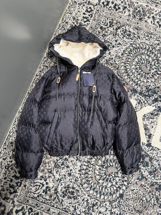 Louis Vuitton Hooded Jacket - Dark Grey Monogram