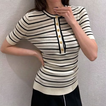 Chanel Knitted T-Shirt - White