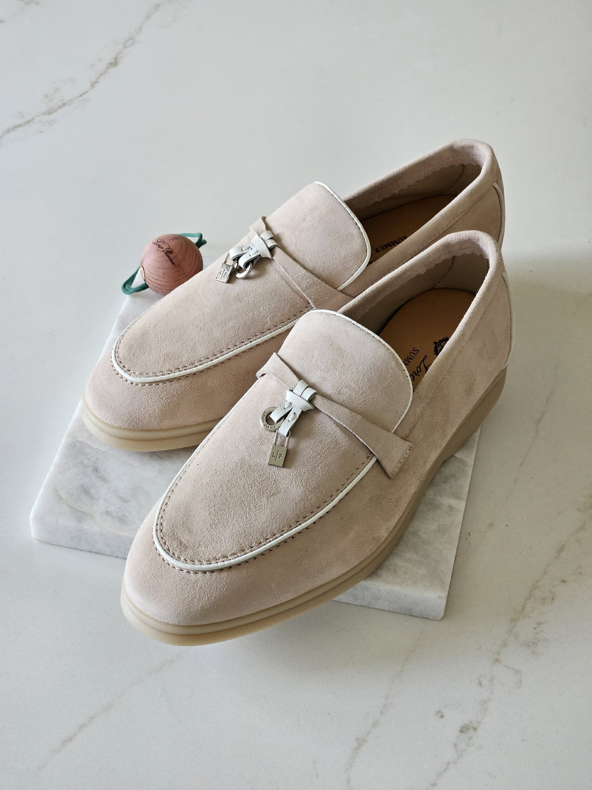 Loro Piana Apron Loafers - Beige