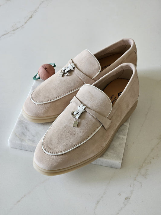 Loro Piana Apron Loafers - Beige
