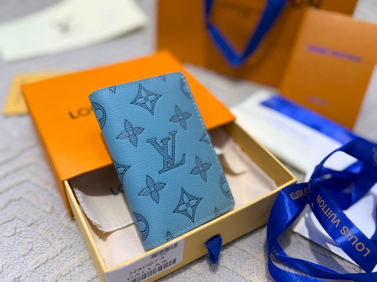 Louis Vuitton Monogram Card Holder - Light Blue Monogram