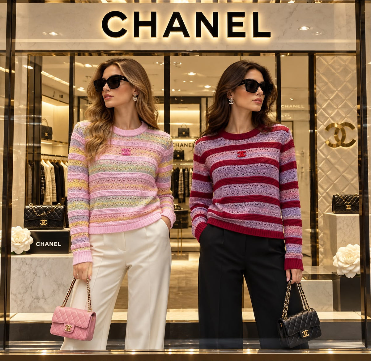 Chanel Sweater - Pink, Burgundy