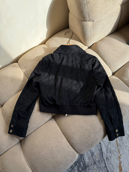 Chanel Quilted Bomber Jacket - Black