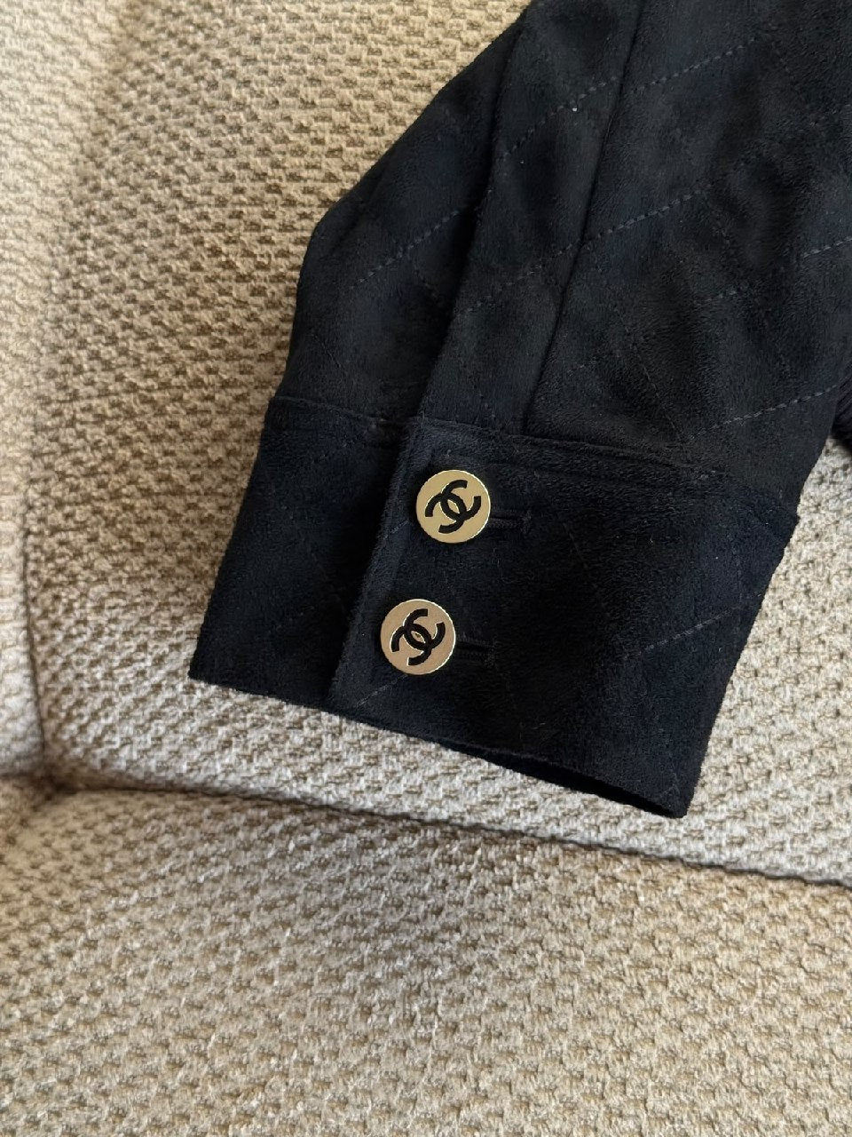 Chanel Quilted Bomber Jacket - Black