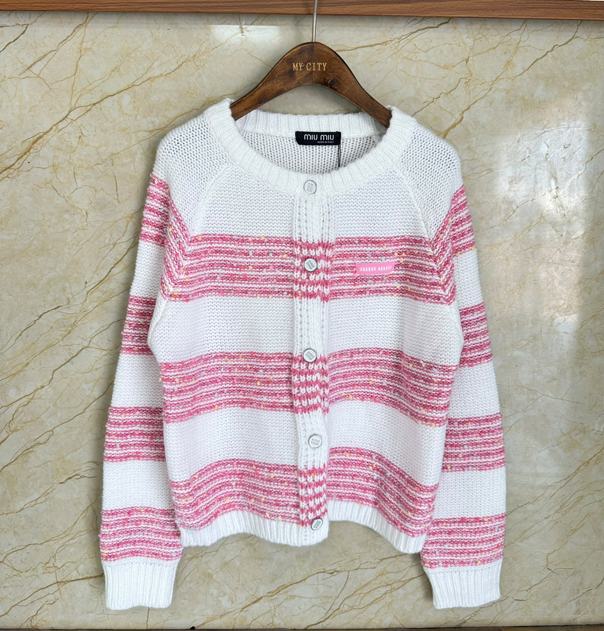 Miu Miu Cardigan - White