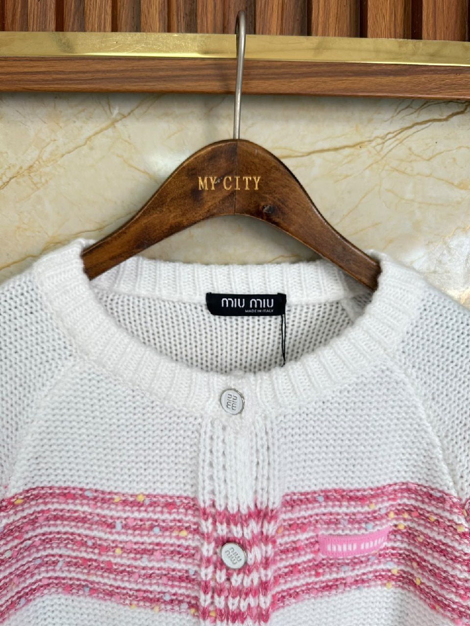 Miu Miu Cardigan - White