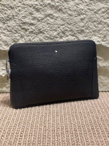 Montblanc Clutch Bag - Black Embossed