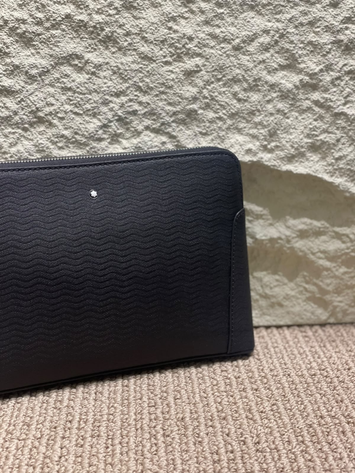 Montblanc Clutch Bag - Black Embossed