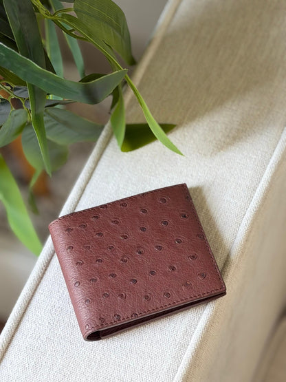 Bottega Veneta Bifold Wallet - Burgundy Embossed