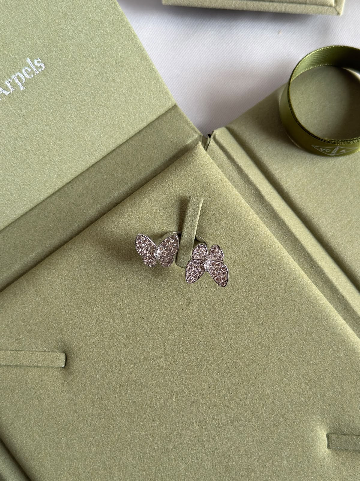 Van Cleef & Arpels Butterfly Earrings - Silver